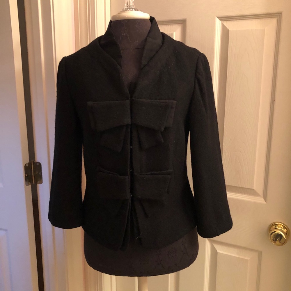 Anthropologie Bow Coat